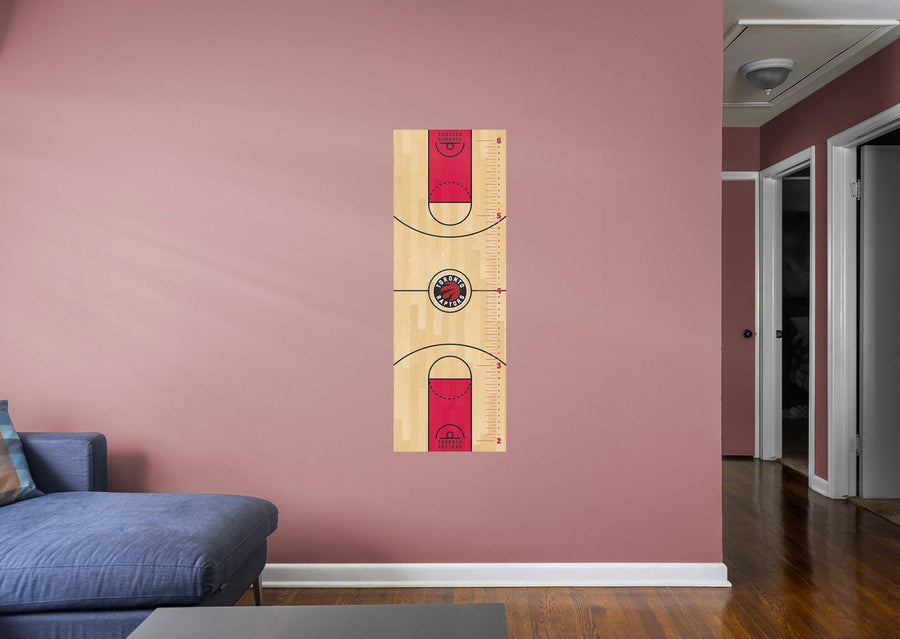 Toronto Raptors Logo - Growth Chart - Official NBA - Toronto Raptors - Reusable Vinyl Wall Decal