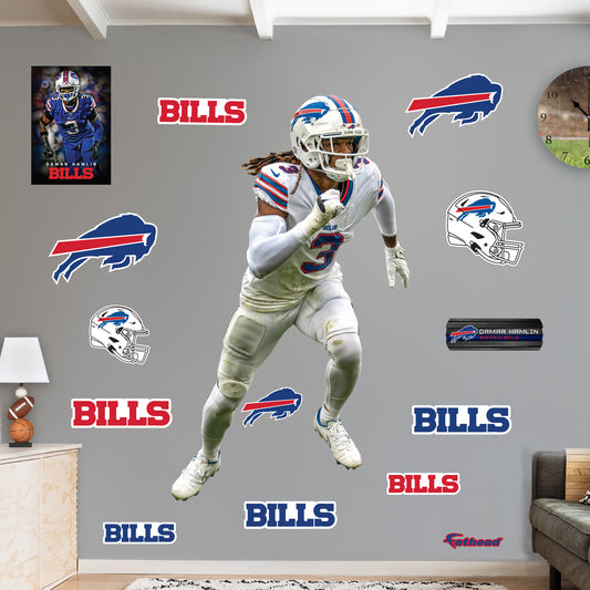 Buffalo Bills: Damar Hamlin         - Officially Licensed NFL Removable     Adhesive Decal