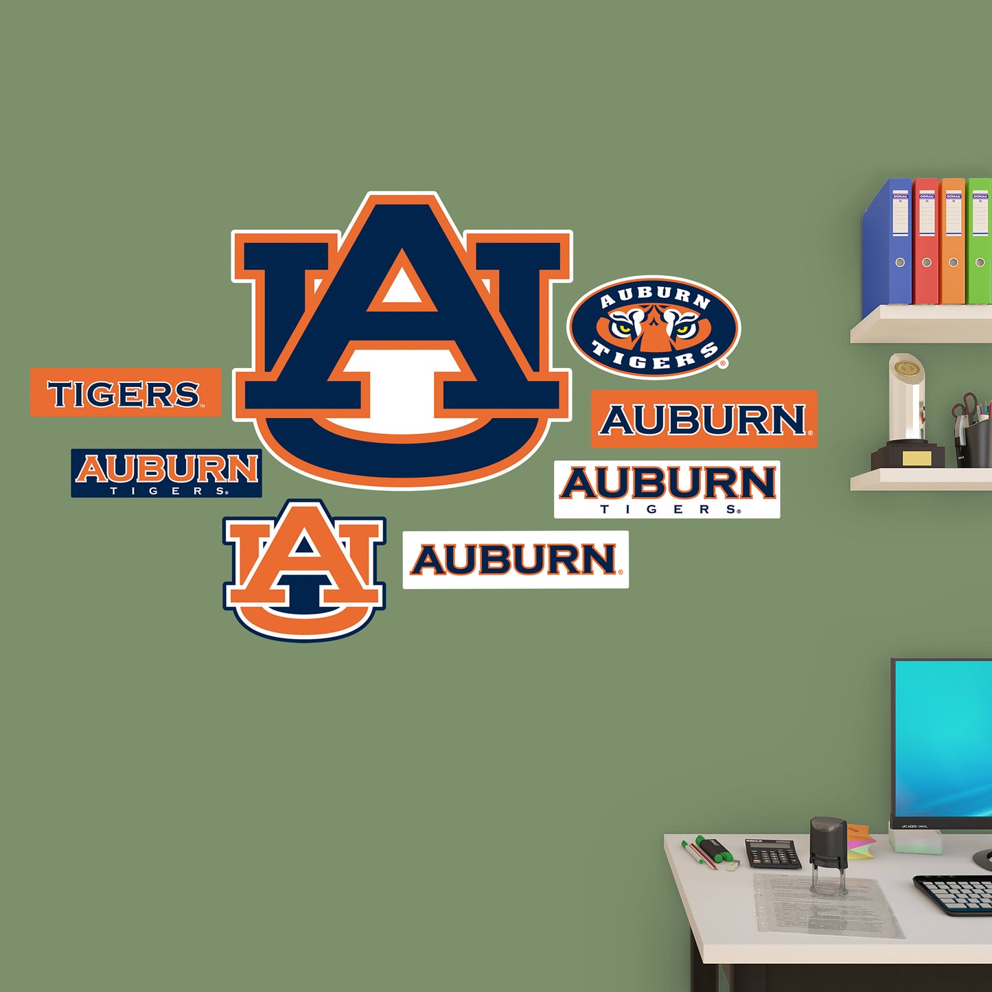 Auburn Tigers: Logo Assortment - Officially Licensed Removable Wall Decals