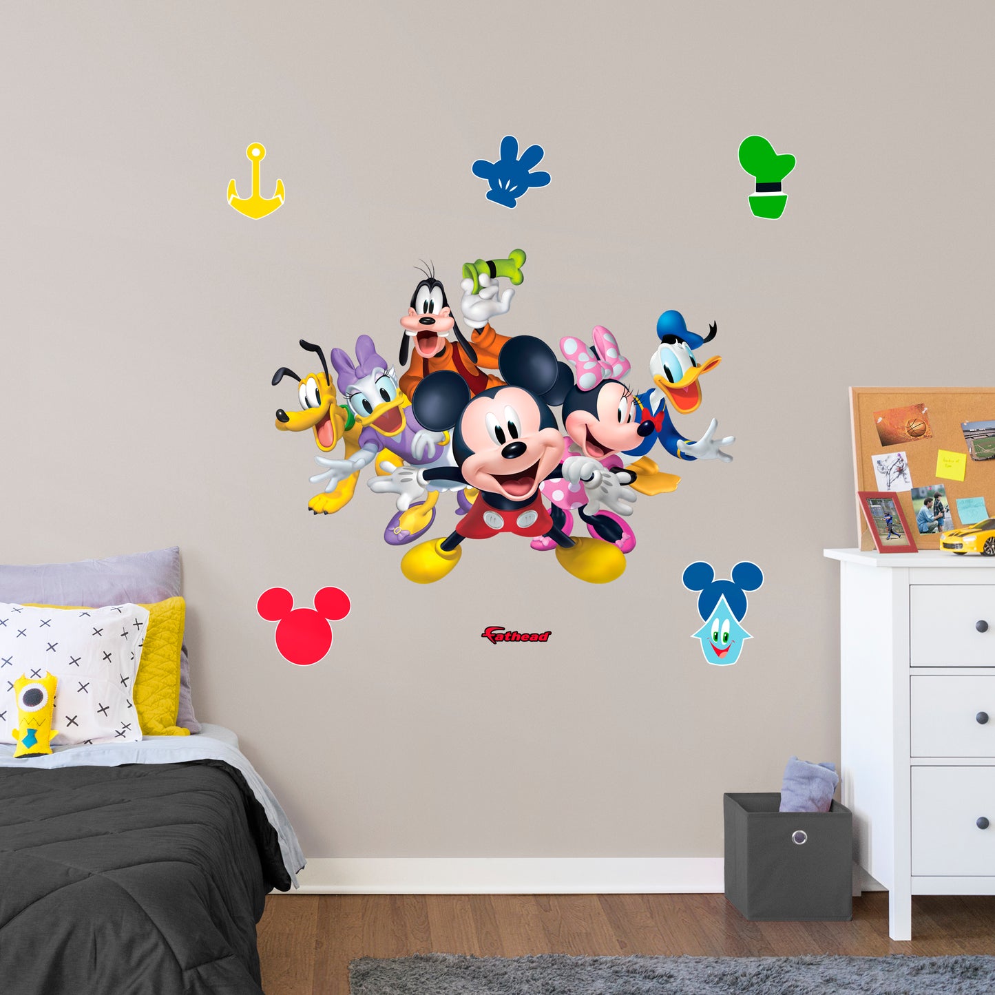 Giant Character + 6 Decals (50"W x 36"H)
