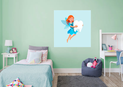 Nursery:  Tooth Fairy Mural        -   Removable Wall   Adhesive Decal