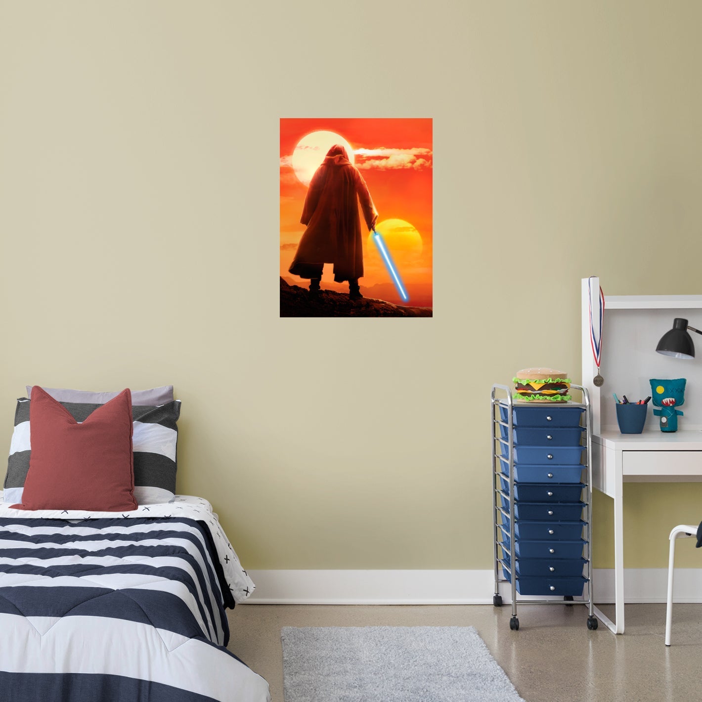 Obi-Wan Kenobi: Obi-Wan Tatooine Sunset Poster - Officially Licensed Star Wars Removable Adhesive Decal