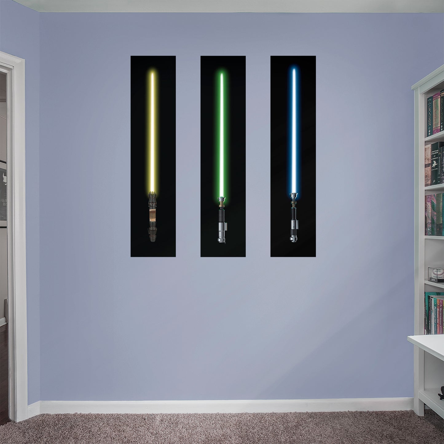Jedi Lightsaber Mural Collection  - Officially Licensed Star Wars Removable Wall Decal