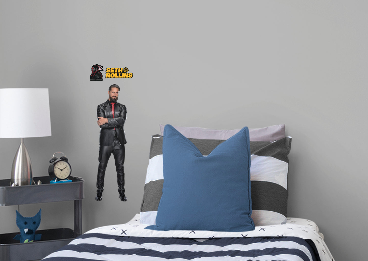 Seth Rollins         - Officially Licensed WWE Removable Wall   Adhesive Decal