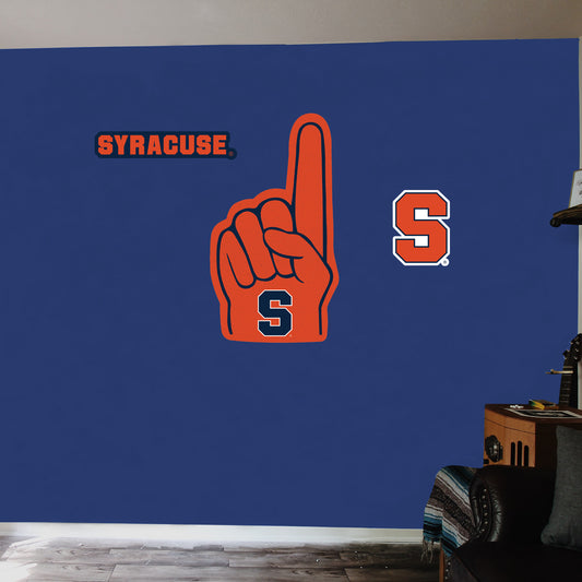Syracuse Orange:  2021  Foam Finger        - Officially Licensed NCAA Removable     Adhesive Decal
