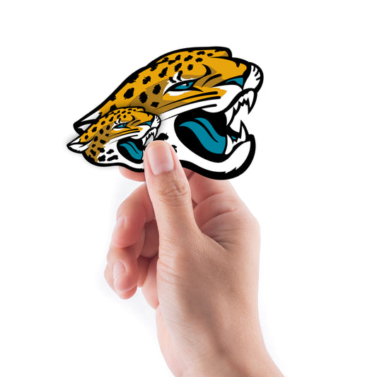 Sheet of 5 -Jacksonville Jaguars:   Logo Minis        - Officially Licensed NFL Removable Wall   Adhesive Decal