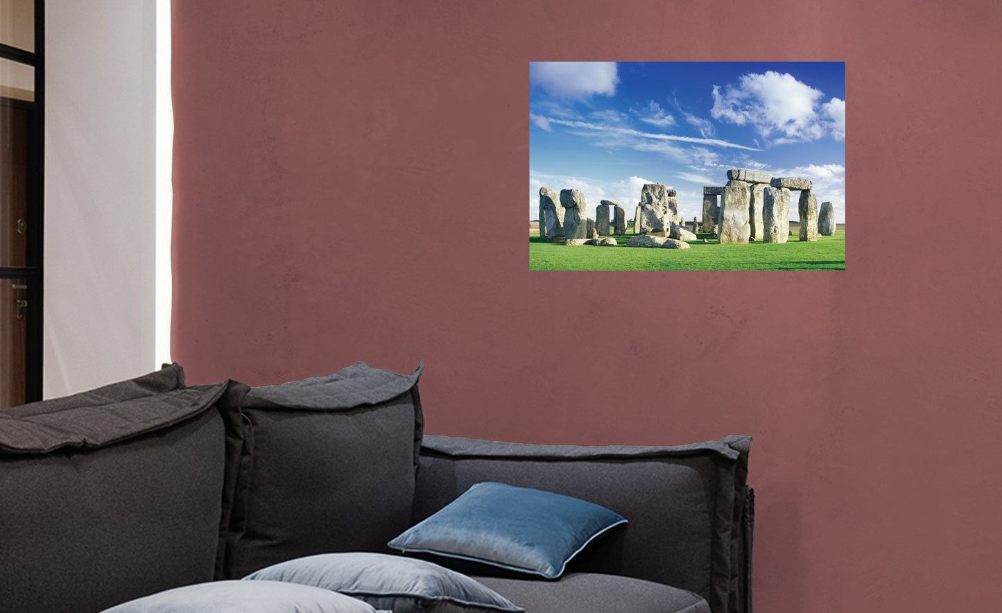 Popular Landmarks: Stonehenge Realistic Poster - Removable Adhesive Decal
