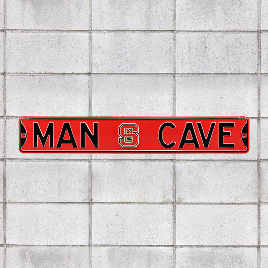 North Carolina State Wolfpack: Man Cave - Officially Licensed Metal Street Sign