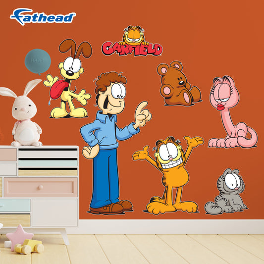 Garfield: Characters Collection - Officially Licensed Nickelodeon Removable Adhesive Decal