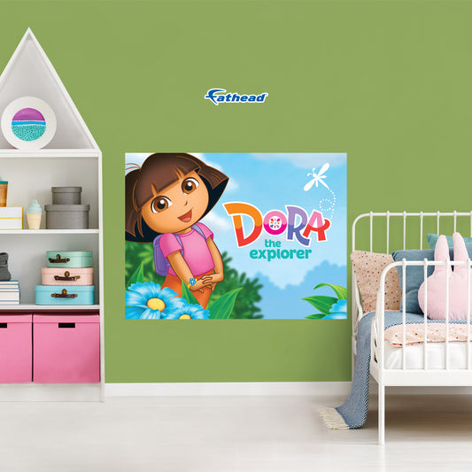 Dora the Explorer: Dora Poster        - Officially Licensed Nickelodeon Removable     Adhesive Decal