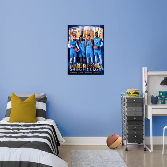Memphis Grizzlies: Dillon Brooks, Ja Morant, Desmond Bane and Jaren Jackson Jr. SLAM Magazine 238 Cover Poster - Officially Licensed NBA Removable Adhesive Decal