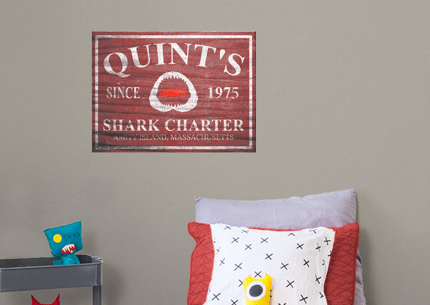 Jaws:  Charter Poster        - Officially Licensed NBC Universal Removable Wall   Adhesive Decal