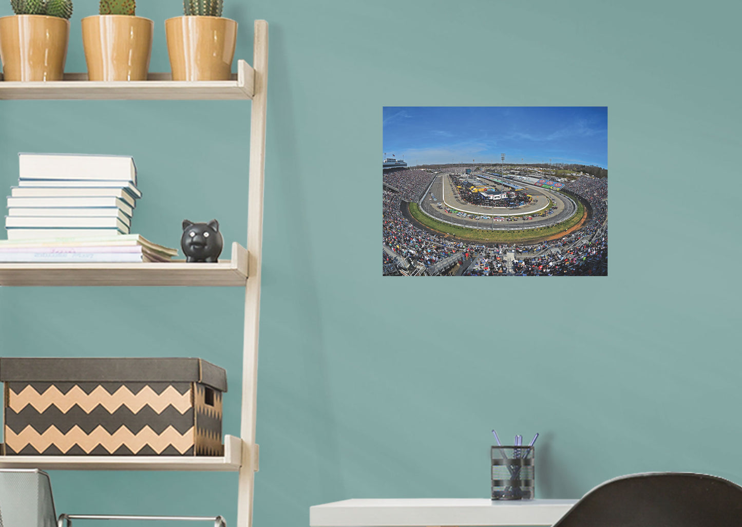 Martinsville Speedway 2021 Mural        - Officially Licensed NASCAR Removable Wall   Adhesive Decal