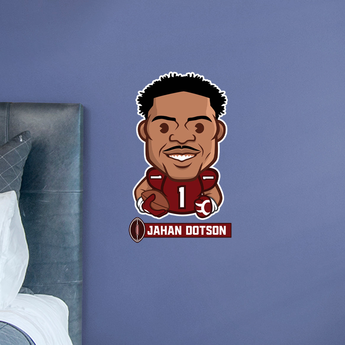 Washington Commanders: Jahan Dotson  Emoji        - Officially Licensed NFLPA Removable     Adhesive Decal