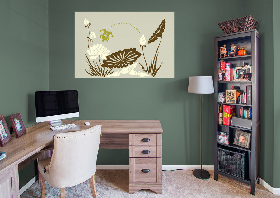Seasons Decor: Seasons Decor Spring Nature Mural        -   Removable Wall   Adhesive Decal