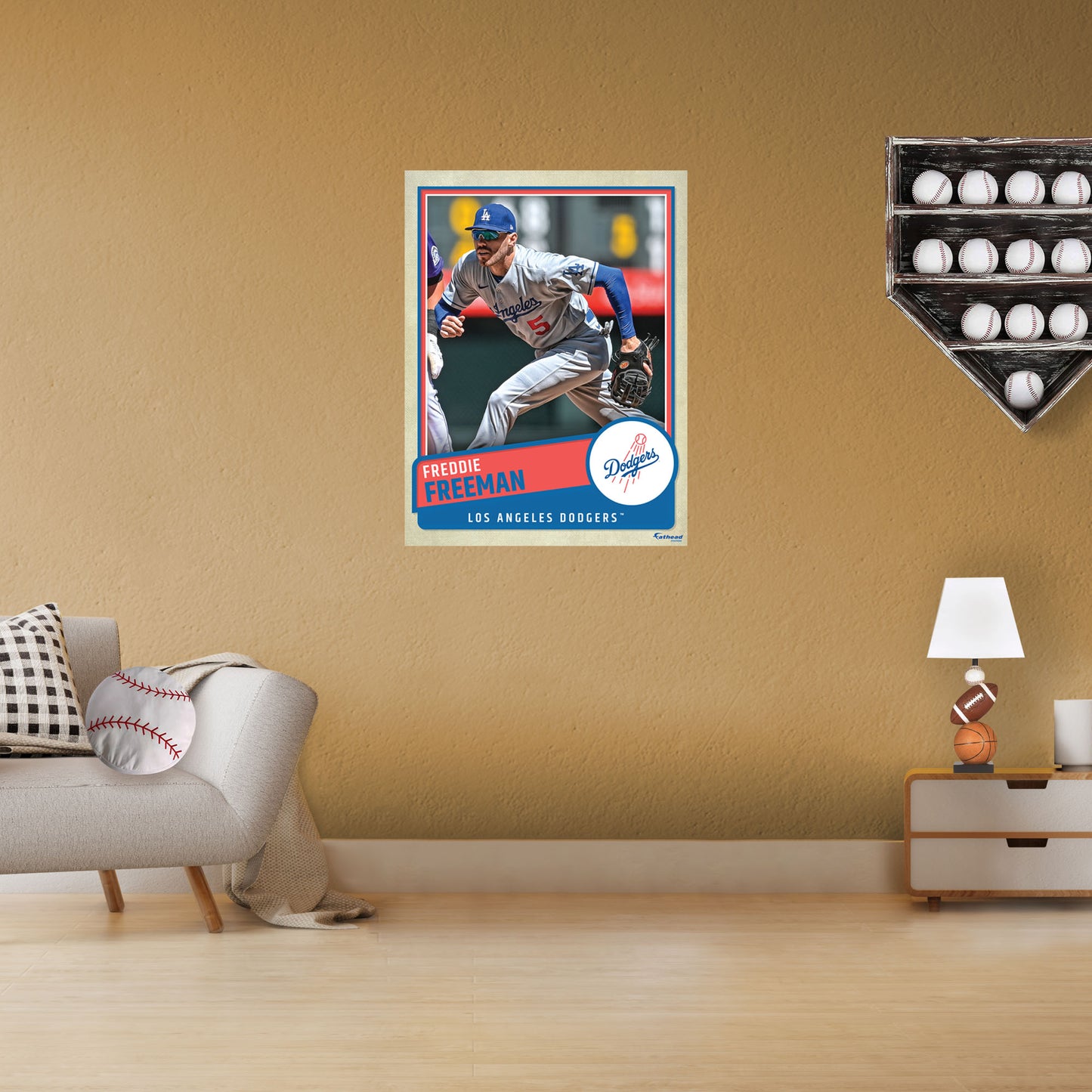 Los Angeles Dodgers: Freddie Freeman  Poster        - Officially Licensed MLB Removable     Adhesive Decal