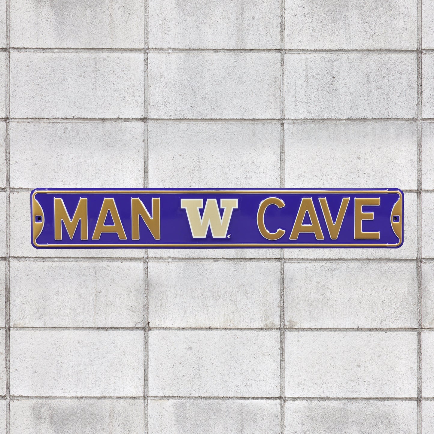 Washington Huskies: Man Cave - Officially Licensed Metal Street Sign