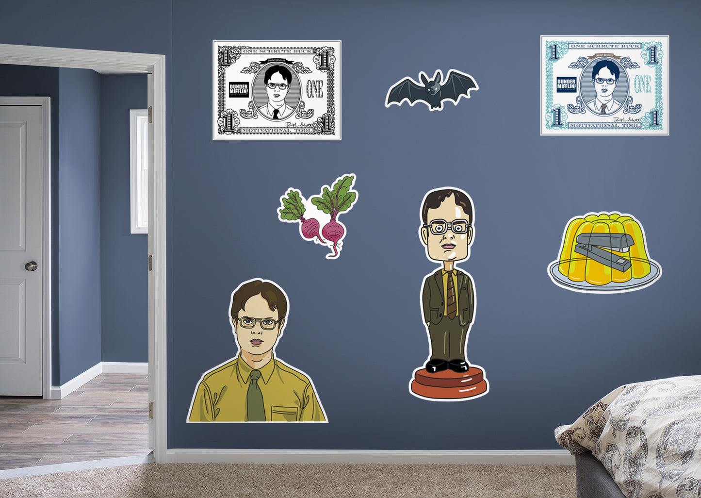 The Office Dwight         - Officially Licensed NBC Universal Removable Wall   Adhesive Decal