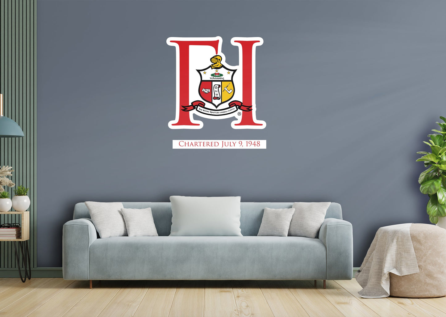 Kappa Alpha Psi: Gamma Kappa Chapter Date RealBig - Officially Licensed Fraternity Removable Adhesive Decal