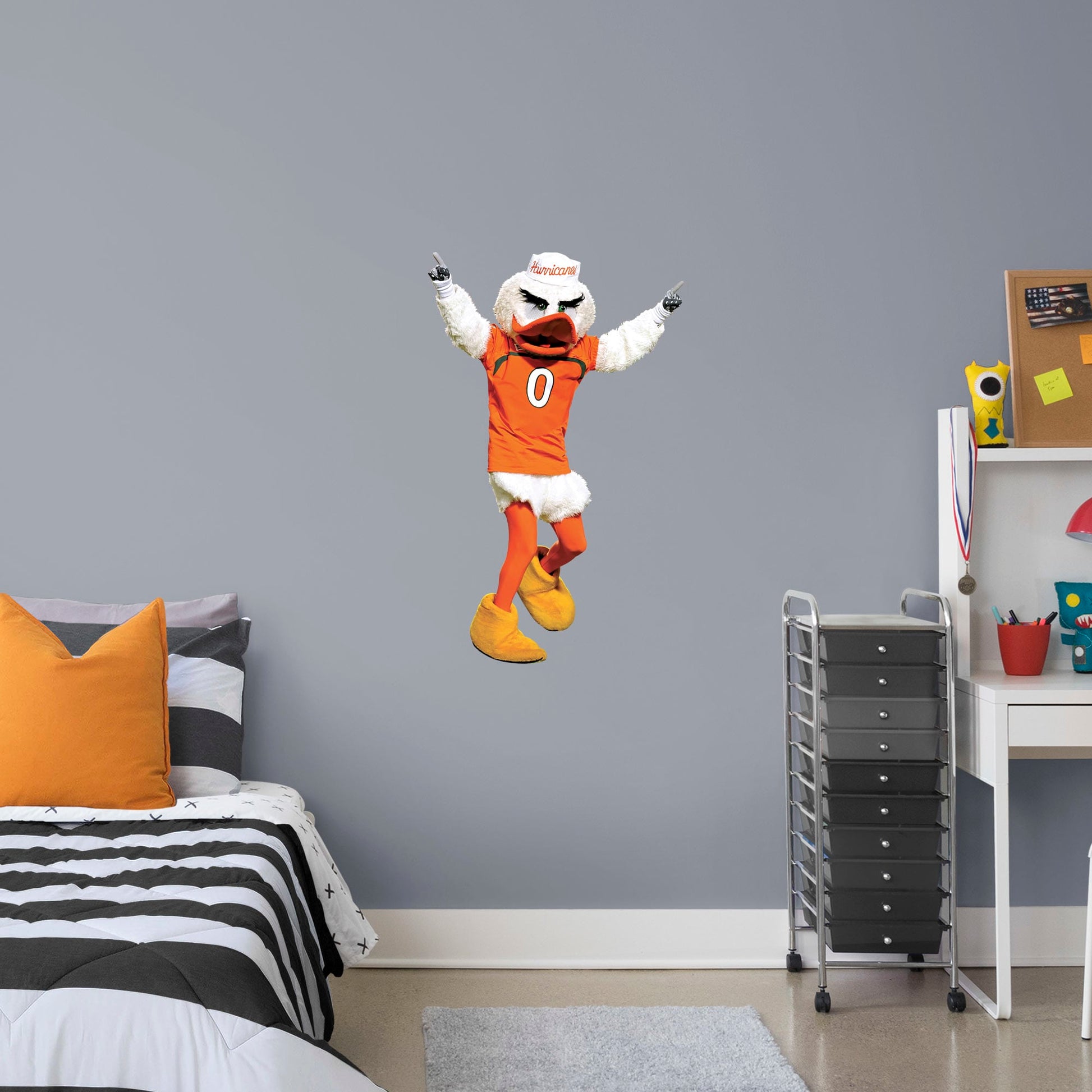 Life-Size Mascot + 2 Decals (49"W x 78"H)