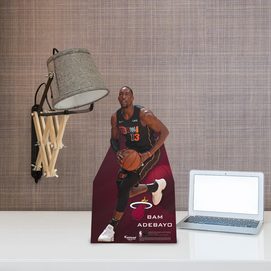 Miami Heat: Bam Adebayo   Mini   Cardstock Cutout  - Officially Licensed NBA    Stand Out