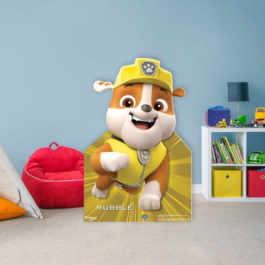 Paw Patrol: Rubble Life-Size Foam Core Cutout - Officially Licensed Nickelodeon Stand Out