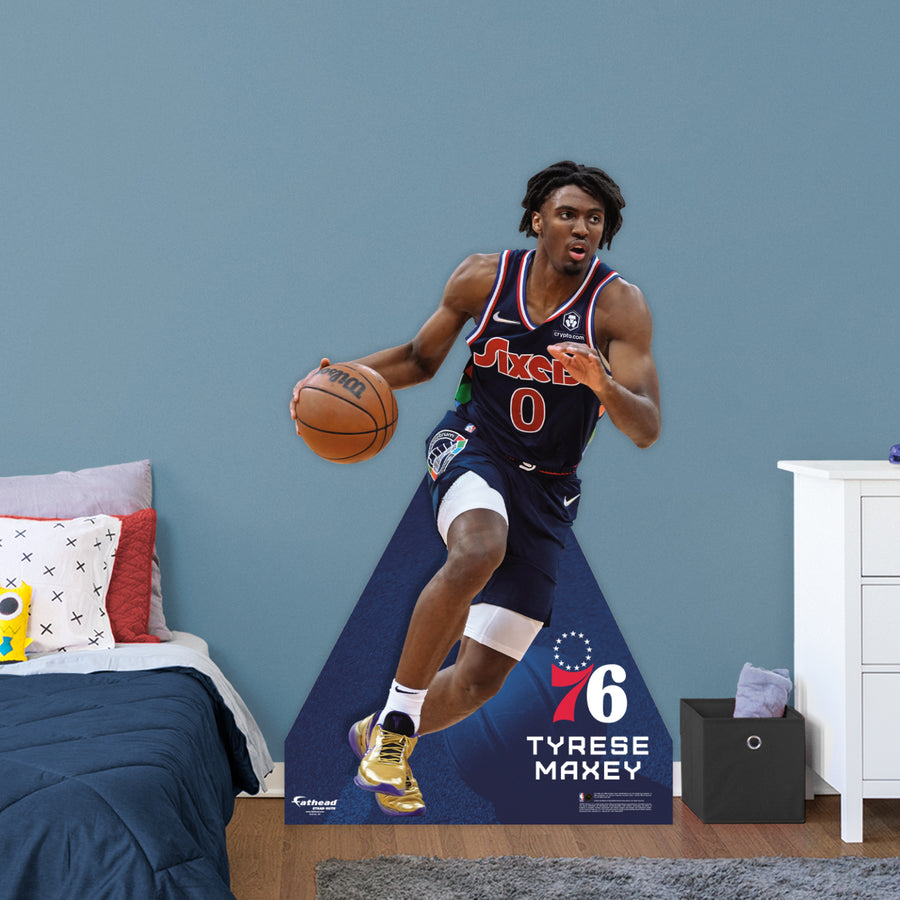 Tyrese Maxey - Life-Size Stand Out - Official NBA - Philadelphia 76ers - Foam Core Cutout
