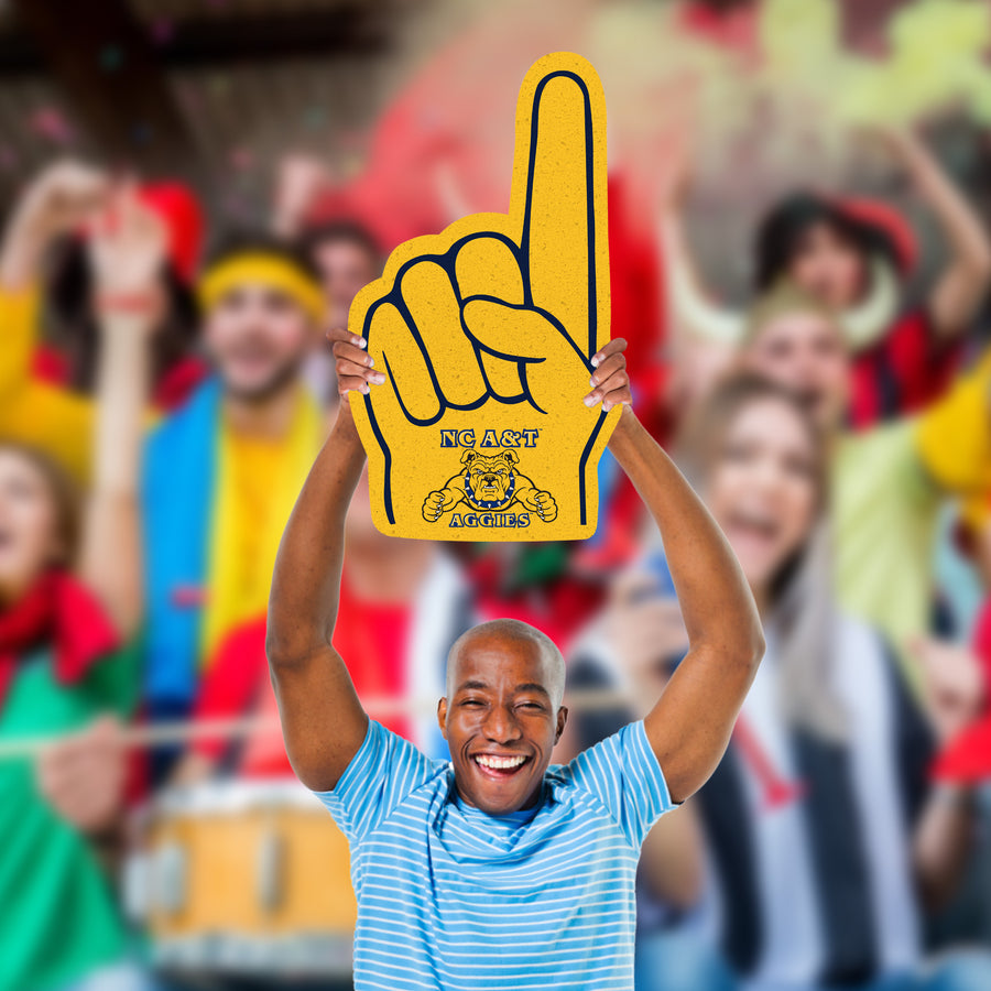 Foam Finger - Big Head - Official NCAA - North Carolina A&T Aggies - Foam Core Cutout