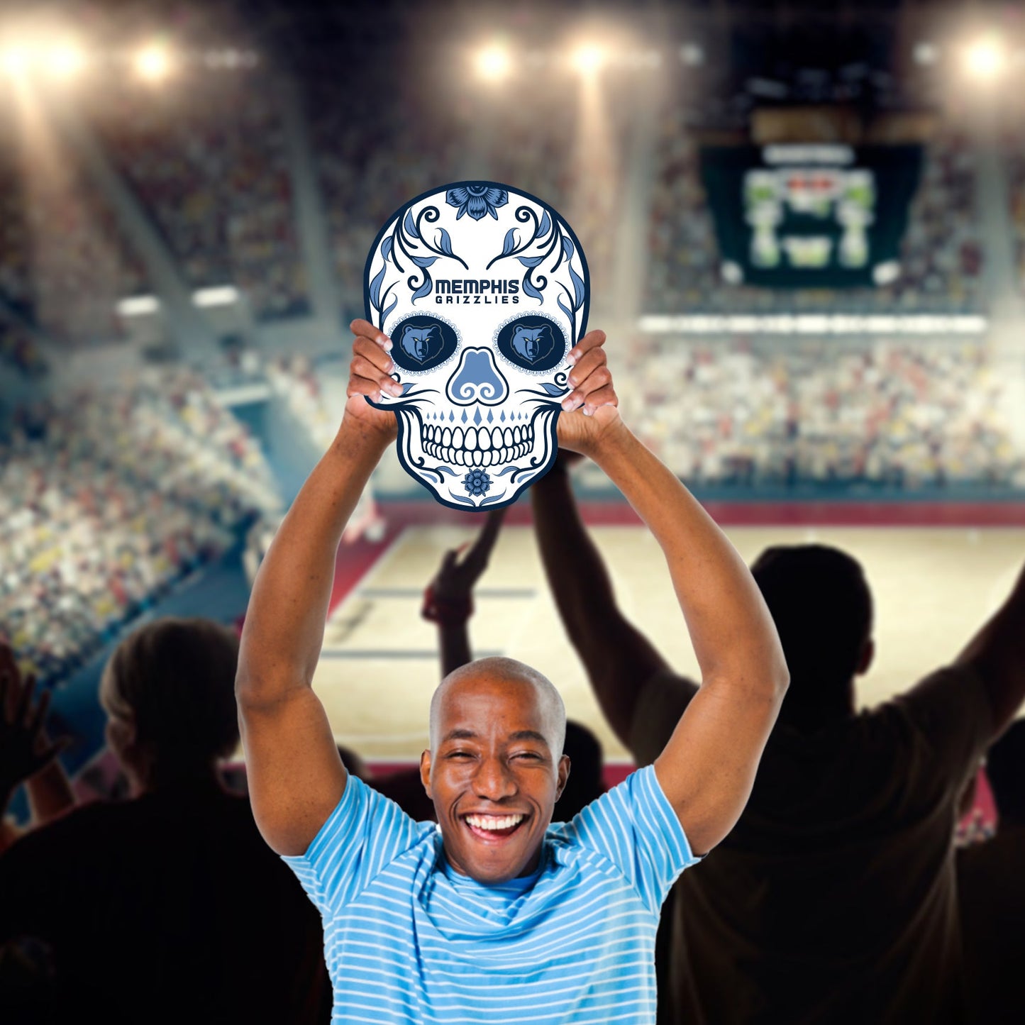 Memphis Grizzlies: Skull Foam Core Cutout - Officially Licensed NBA Big Head