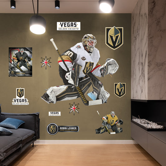 Vegas Golden Knights: Robin Lehner 2021        - Officially Licensed NHL Removable     Adhesive Decal