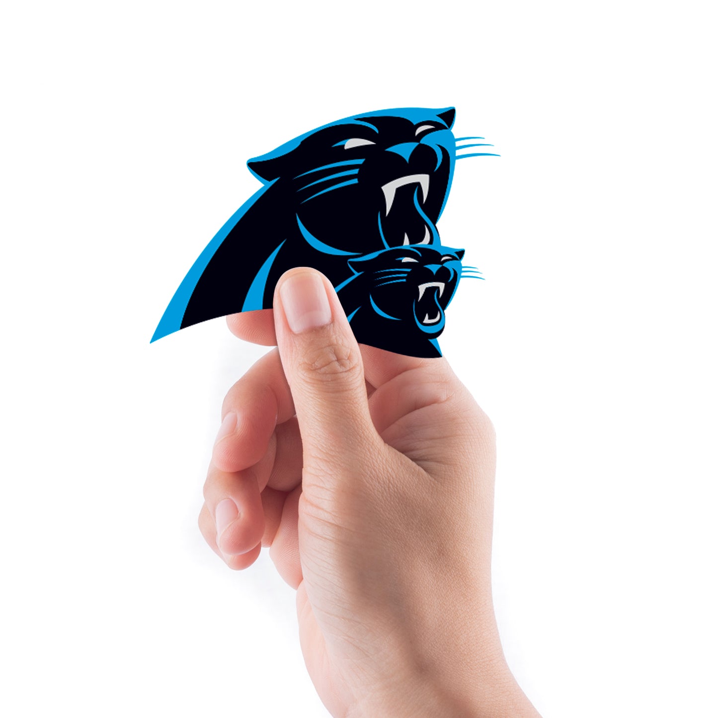 Sheet of 5 -Carolina Panthers:   Logo Minis        - Officially Licensed NFL Removable Wall   Adhesive Decal