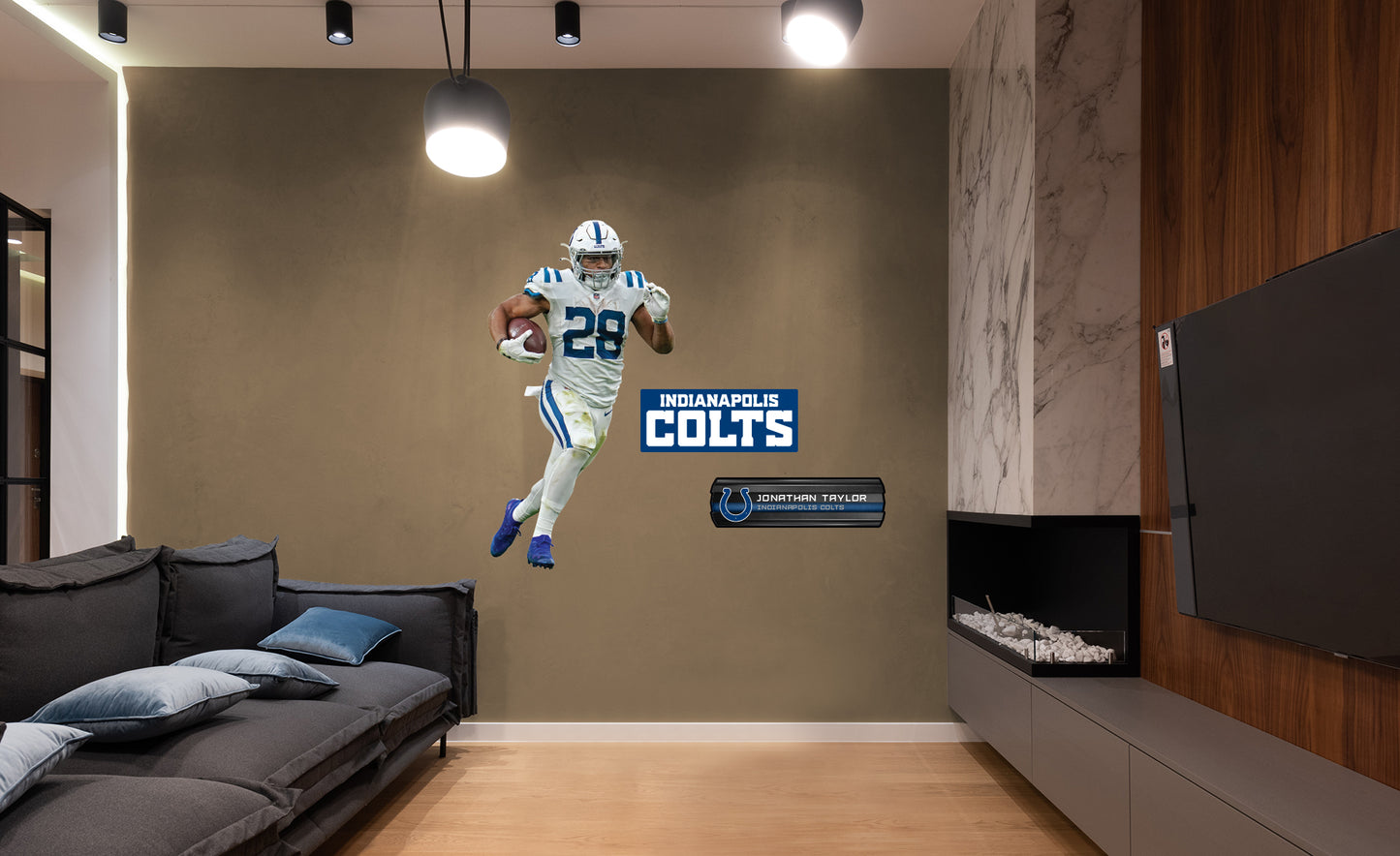 Indianapolis Colts: Jonathan Taylor 2021        - Officially Licensed NFL Removable     Adhesive Decal