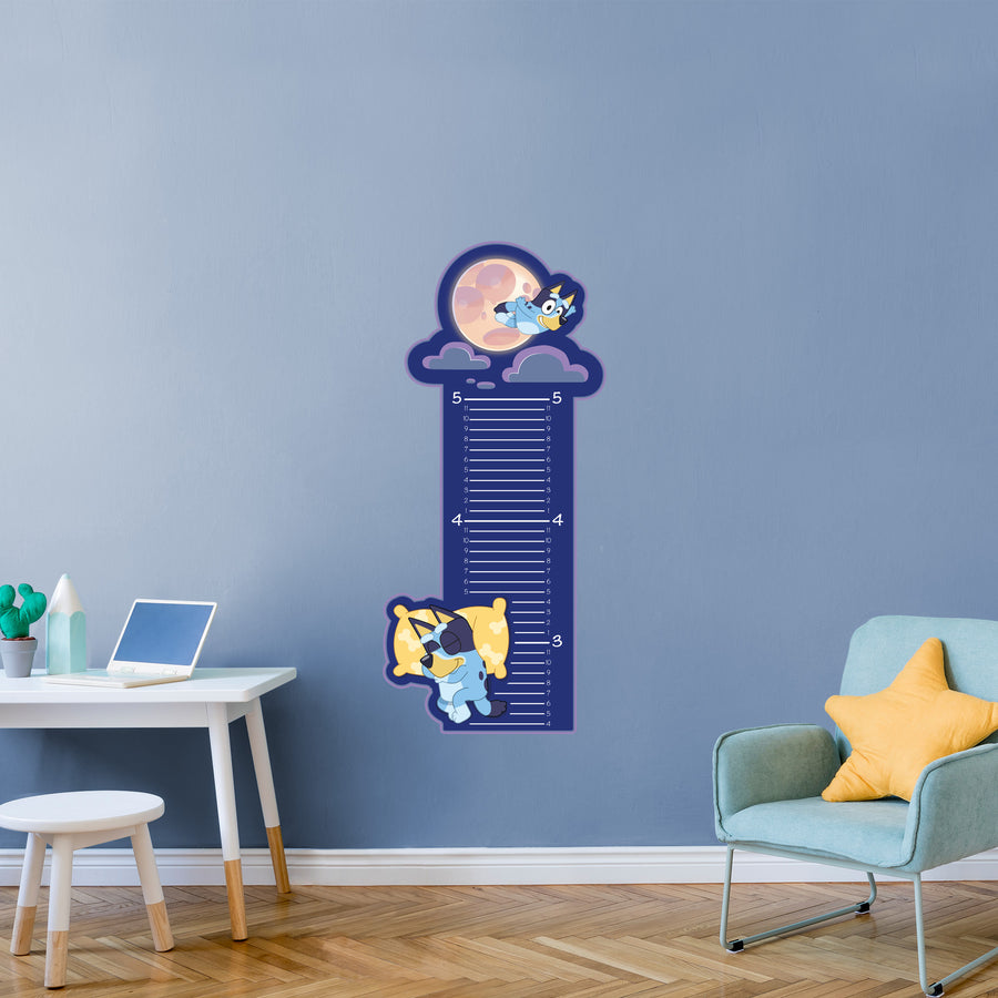Bluey - Growth Chart - Official BBC - Bluey - Reusable Vinyl Wall Decal