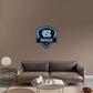 North Carolina Tar Heels:   Badge Personalized Name        - Officially Licensed NCAA Removable     Adhesive Decal