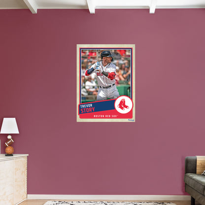 Boston Red Sox: Trevor Story  Poster        - Officially Licensed MLB Removable     Adhesive Decal