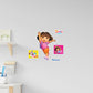 Dora the Explorer: Dora jumping RealBig - Officially Licensed Nickelodeon Removable Adhesive Decal