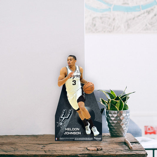 San Antonio Spurs: Keldon Johnson 2022  Mini   Cardstock Cutout  - Officially Licensed NBA    Stand Out