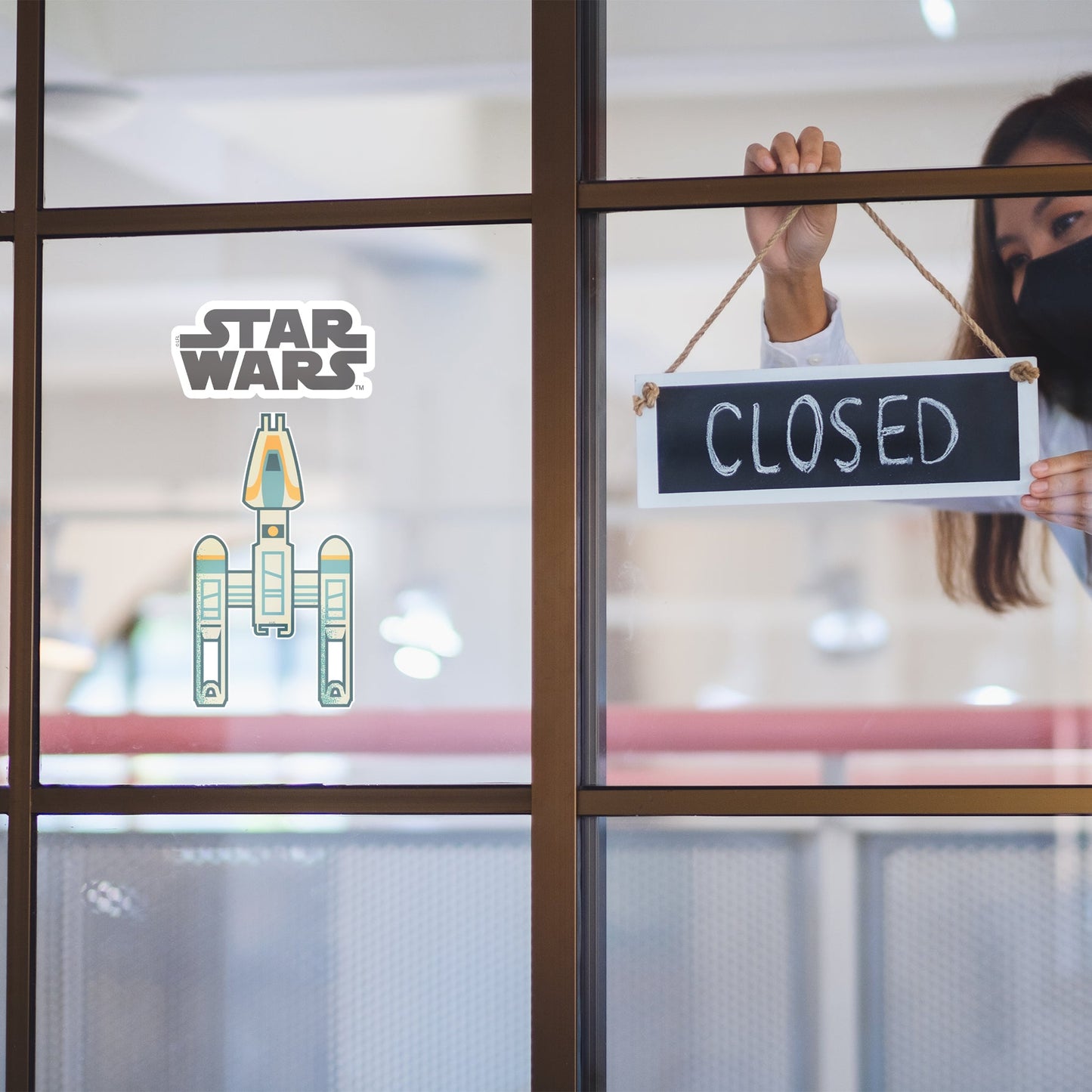 Star Wars: Y-Wing Window Clings - Officially Licensed Disney Removable Window Static Decal