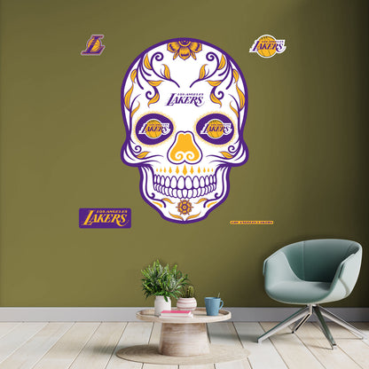 Los Angeles Lakers: Skull - Officially Licensed NBA Removable Adhesive Decal
