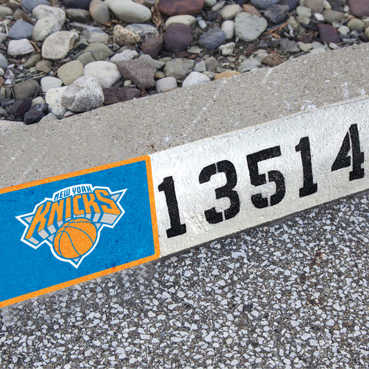 New York Knicks:  Address Block Logo        - Officially Licensed NBA    Outdoor Graphic