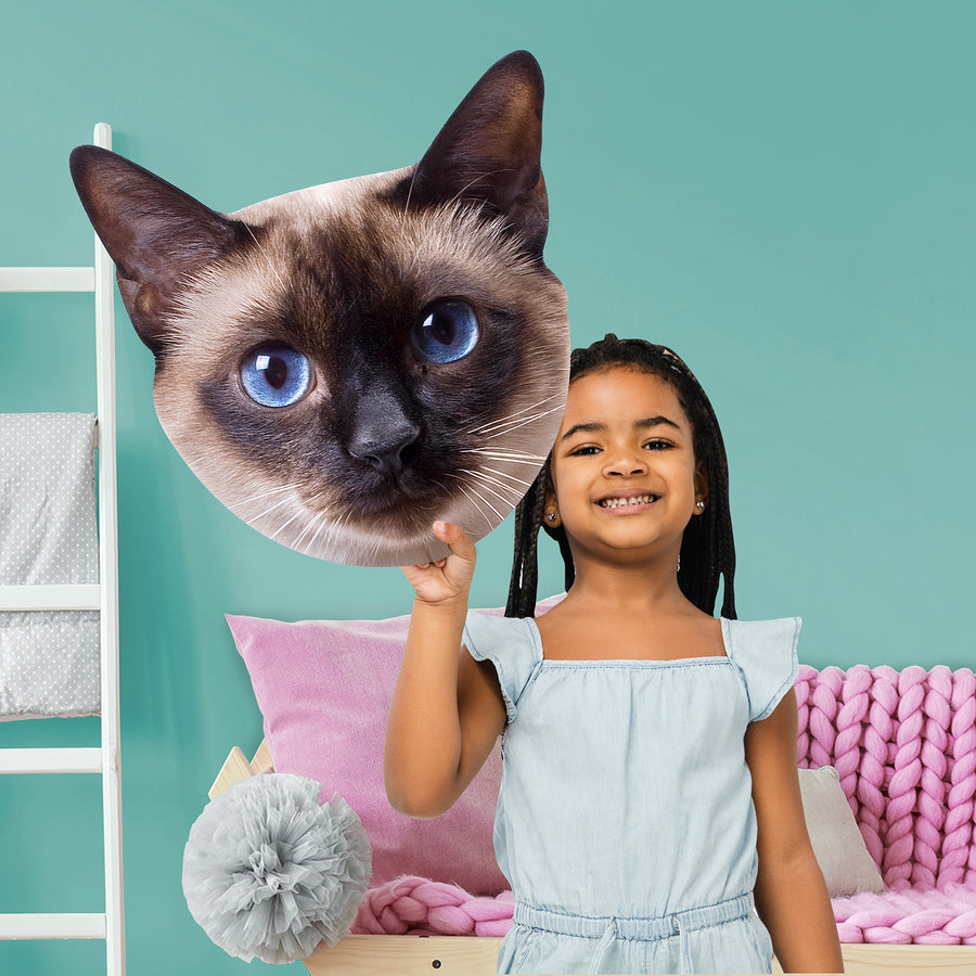 Animals: Siamese Cat Foam Core Cutout - Big Head