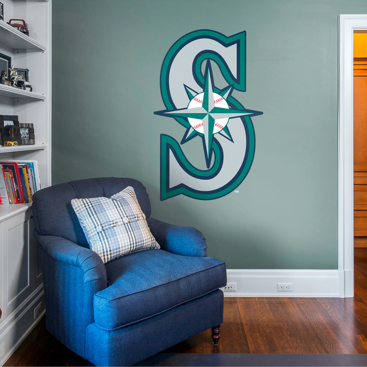 Mariners Logo Sticker Seattle Mariners: Alternate Logo Wall Decal | Fathead Official Site