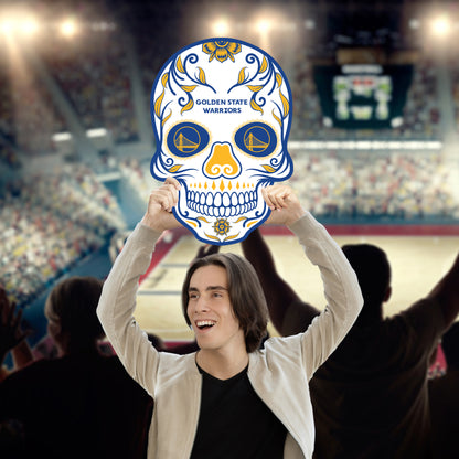 Golden State Warriors: Skull Foam Core Cutout - Officially Licensed NBA Big Head
