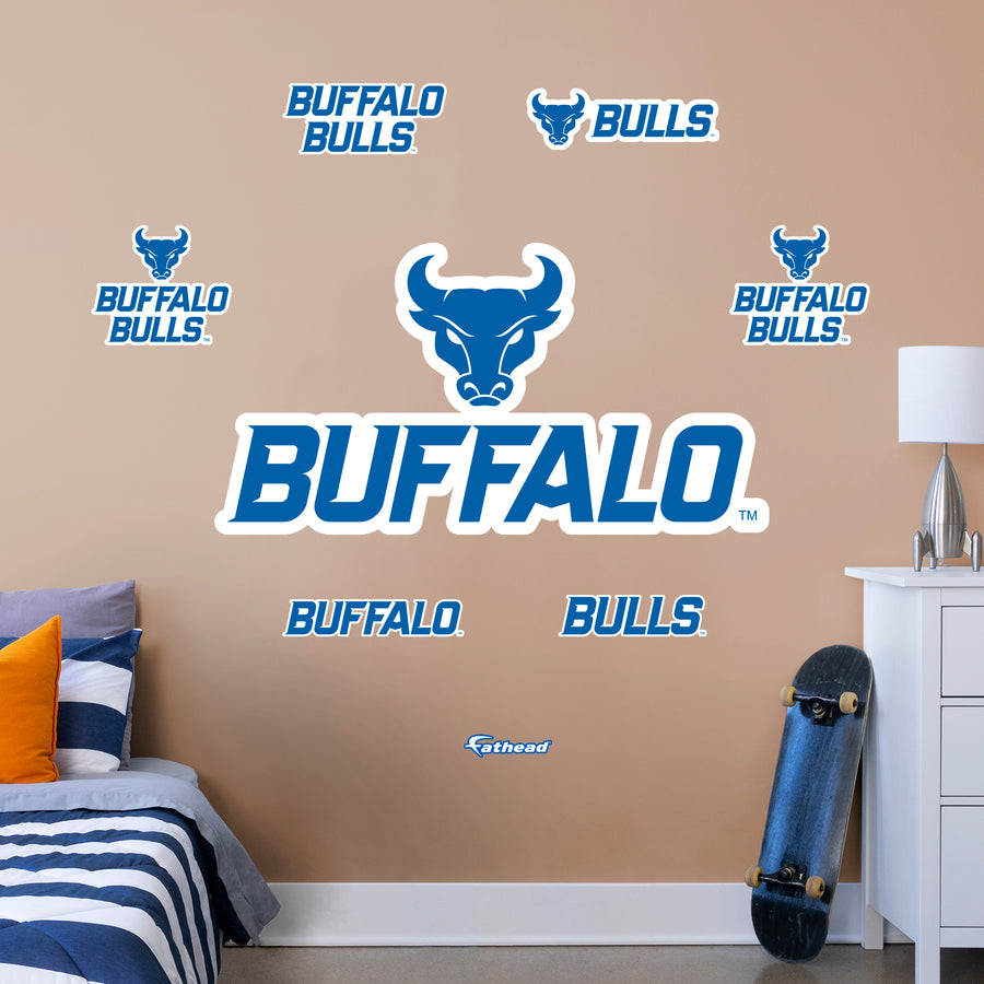 U of Buffalo - RealBig Logo Collection - Official NCAA - Reusable Vinyl Wall Decals