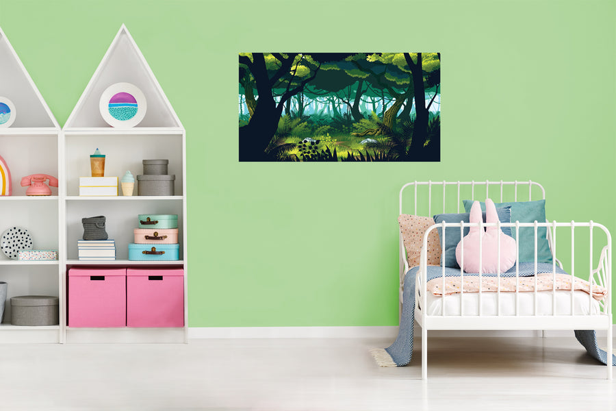 Jungle:  Beautiful Nature Mural        -   Removable Wall   Adhesive Decal