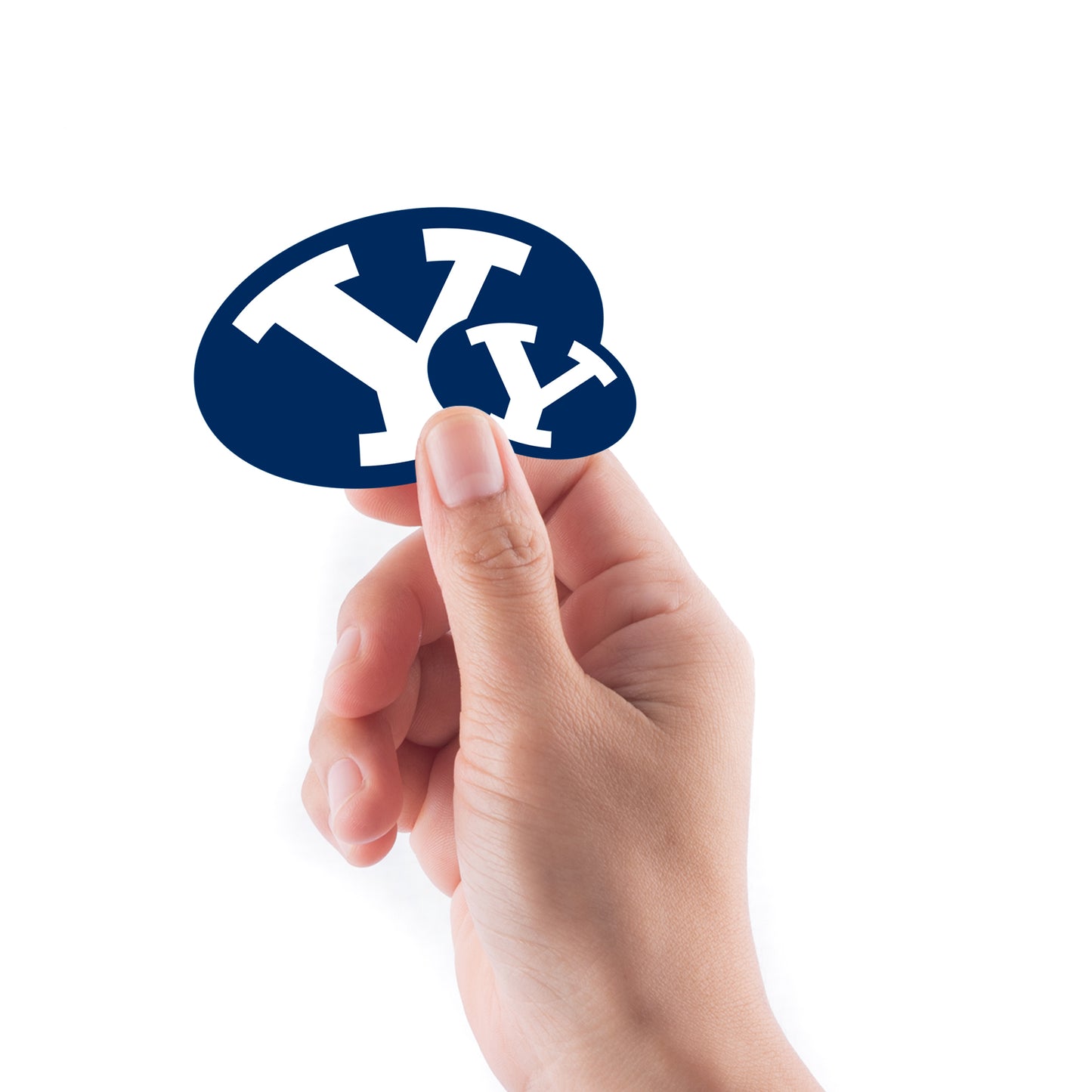 Sheet of 5 -Bringham Young U: BYU Cougars 2021 Logo Minis        - Officially Licensed NCAA Removable    Adhesive Decal