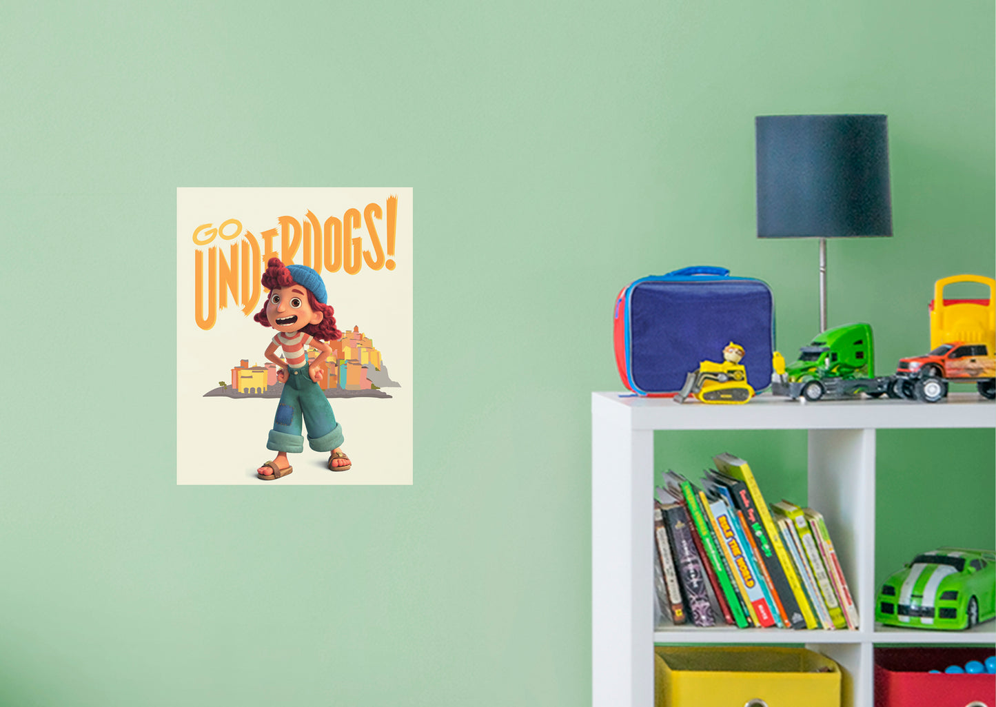 Luca:  Underdogs Mural        - Officially Licensed Disney Removable Wall   Adhesive Decal