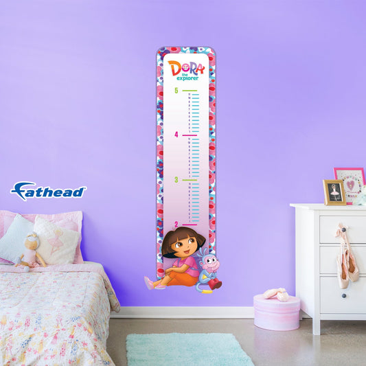 Dora the Explorer: Dora and Boots Sitting Growth Chart - Officially Licensed Nickelodeon Removable Adhesive Decal