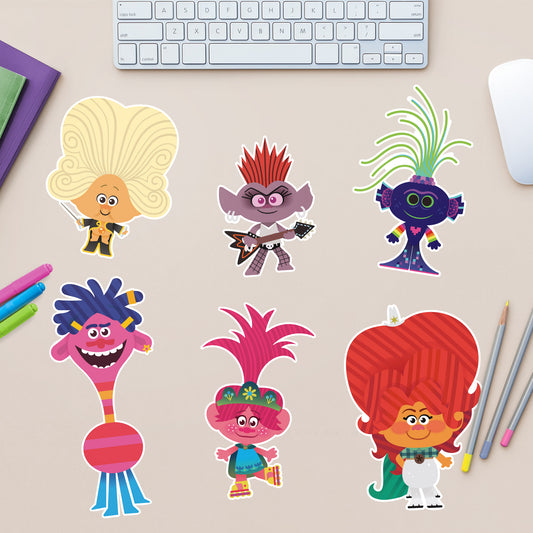 Trolls World Tour: Character Collection - Officially Licensed Removable Device Decals
