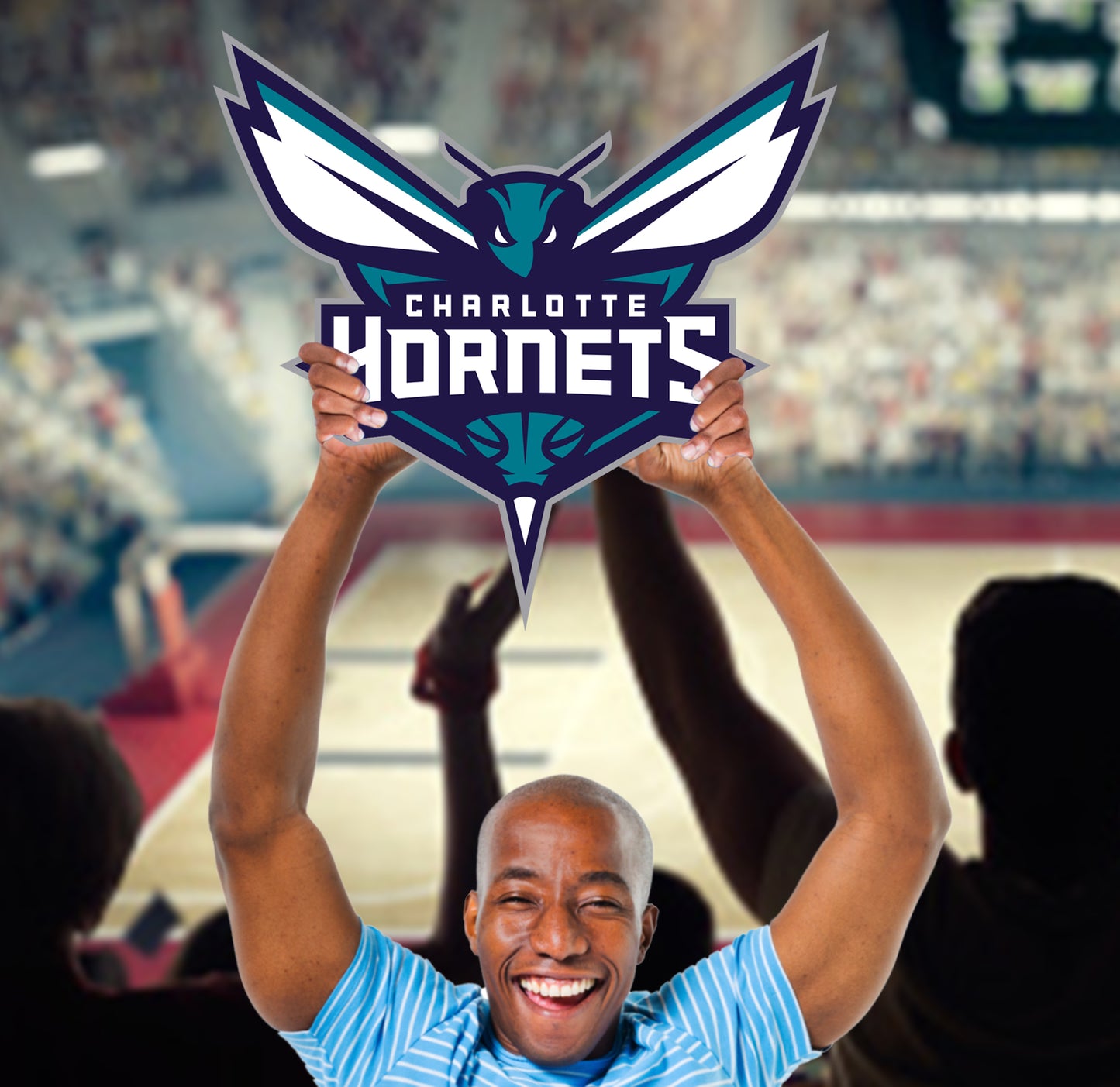 Charlotte Hornets:  2022 Logo   Foam Core Cutout  - Officially Licensed NBA    Big Head